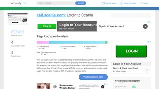 Access sail.scania.com. Login to Scania