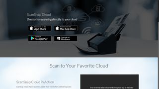 ScanSnap Cloud for iX Scanners | Scan to Cloud - No Computer ...