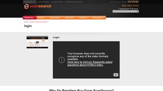 login | ScanSource, Inc. - ScanSource POS and Barcode