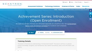 Achievement Series: Introduction (Open Enrollment) | Scantron