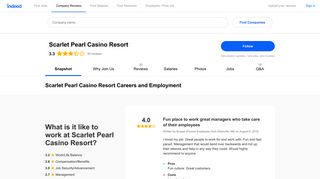 Scarlet Pearl Casino Resort Careers and Employment | Indeed.com