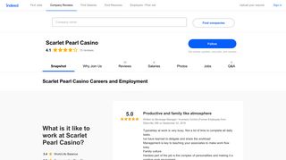 Scarlet Pearl Casino Careers and Employment | Indeed.com