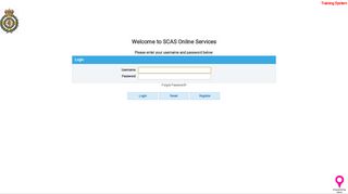 SCAS Online Services Login