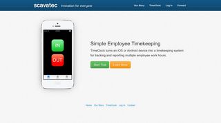 TimeClock » Products » Scavatec - A mobile application developer