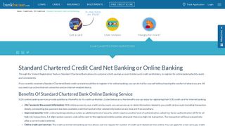 Standard Chartered Credit Card Net Banking: Register & Login, Make ...
