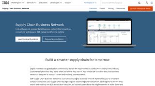 Supply Chain Business Network - Overview - United States - IBM