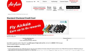 AirAsia | Promotion | Standard Chartered Credit Card