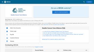 Seattle Cancer Care Alliance (SCCA): Login, Bill Pay, Customer ...