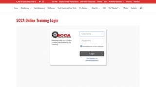 SCCA Online Training Login | CFR-SCCA