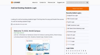 Scdl.net Existing Students Login