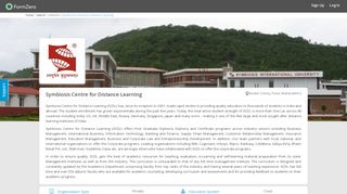 Symbiosis Centre for Distance Learning | FormZero