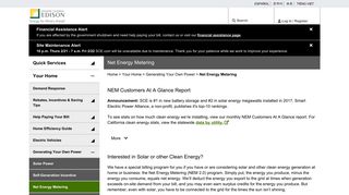 Net Energy Metering - SCE