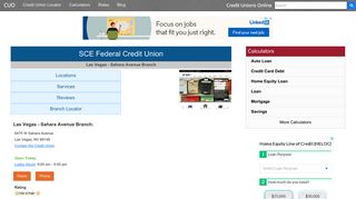 SCE Federal Credit Union - Las Vegas, NV at 6475 W Sahara Avenue