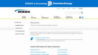 Paying My Bill - SCE&G