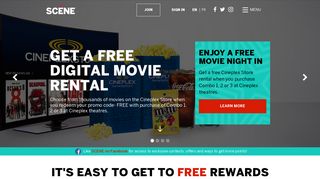 SCENE - The movie reward program from Scotiabank and Cineplex ...