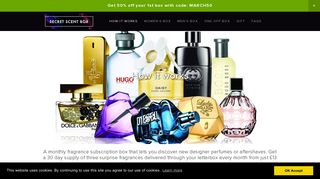 Secret Scent Box | Designer Discovery Fragrance Box Subscription