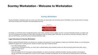 Scentsy Workstation - Welcome to Workstation
