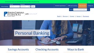 Personal Banking | South Carolina Federal Credit Union