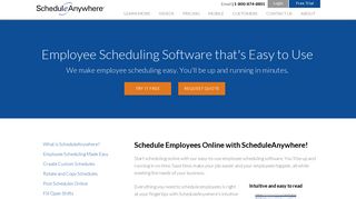 Easy Employee Scheduling Software | ScheduleAnywhere