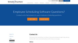 Employee Scheduling Software Questions | ScheduleAnywhere