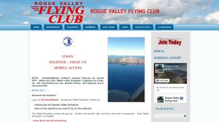 SCHEDULE - Rogue Valley Flying Club