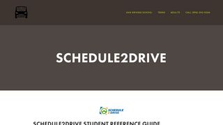 Schedule2Drive — AVA Driving School