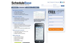 Online employee scheduling made easy | ScheduleBase
