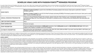 scheels® visa® card with passion points tm rewards ... - First Bankcard