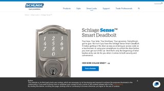 Schlage Sense™ Smart Deadbolt | Bluetooth smart lock