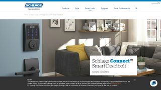 Schlage Connect™ Smart Deadbolt | Smart Lock | Keyless entry
