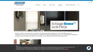 Schlage Sense™ FAQs | Bluetooth Deadbolt | Smart lock