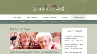 Join Our Team | Schlegel Villages
