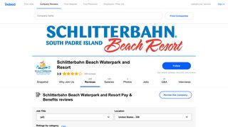 Schlitterbahn Beach Waterpark and Resort Pay & Benefits ... - Indeed