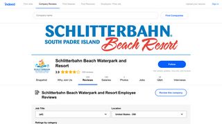 Working at Schlitterbahn Beach Waterpark and Resort: 356 Reviews ...