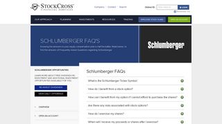 StockCross - Schlumberger - Frequently Asked Questions