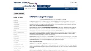 SWPS Ordering Information - Schlumberger Store