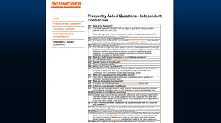 Independent Contractors - Schneider National, Inc. | CrossRoads