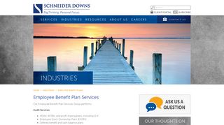 Employee Benefit Plan Services | ESOP ... - Schneider Downs