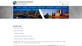 CLIENT LOGIN - Schneider Downs Wealth Management Advisors