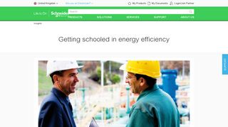 Schneider Electric UK | E-Learning and Efficiency