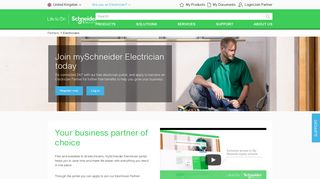 Electricians: Become our partner and log in | Schneider Electric UK