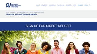 Financial Aid and Tuition Refunds – The City University of New York