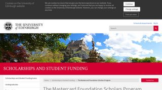 The Mastercard Foundation Scholars Program | The University of ...