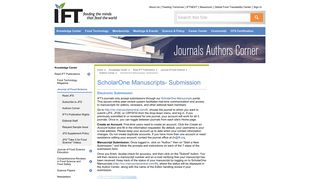 ScholarOne Manuscripts- Submission - IFT.org