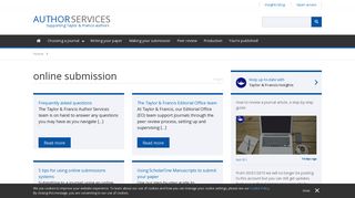 online submission Archives - Taylor and Francis Author Services