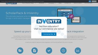 InVentry Visitor Management Scholar Pack Integration
