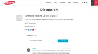 Scholastic Reading Counts Quizzes | READ 180 Community