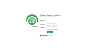 School Access Module: Sign In