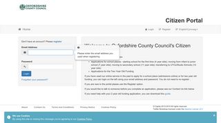 Oxfordshire County Council's Citizen Portal