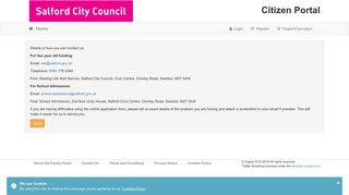 Citizens Portal - Site Notice - Salford City Council